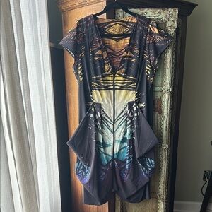 Multicolor Geometric Dress